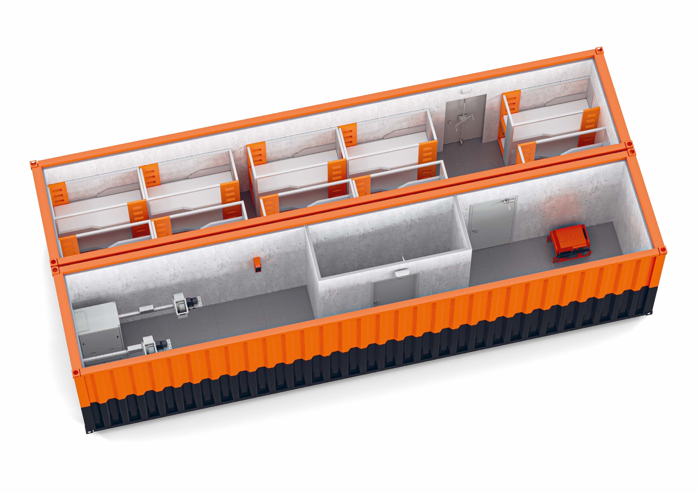 Изометрический вид модуля МЗСГО — полная комплектация