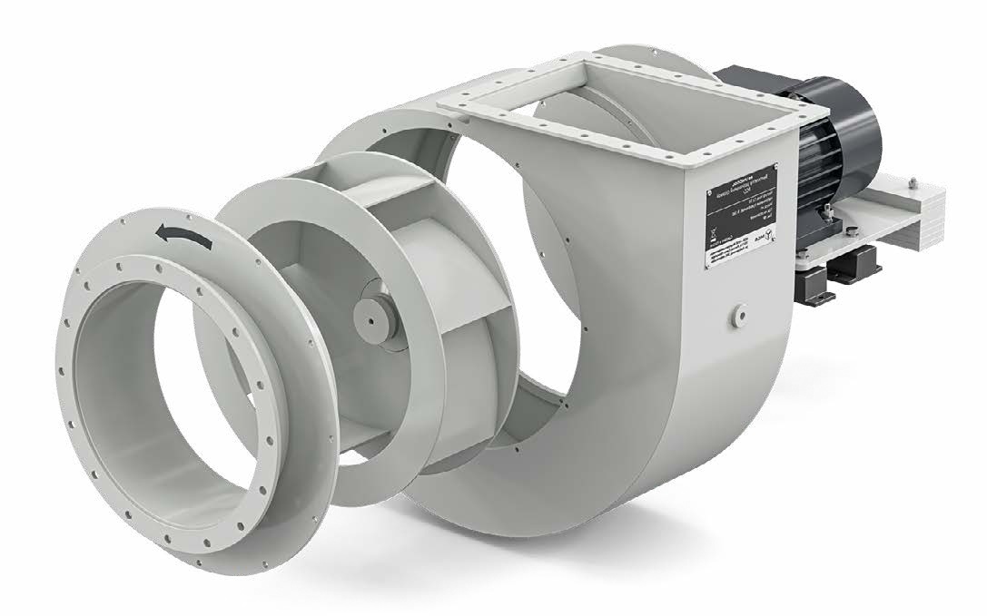 Вентилятор радиальный РСС — вид сбоку