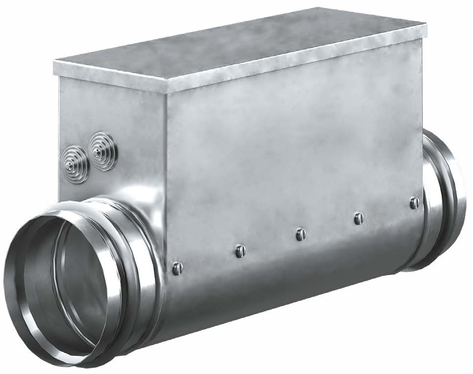 Канальный электрический нагреватель